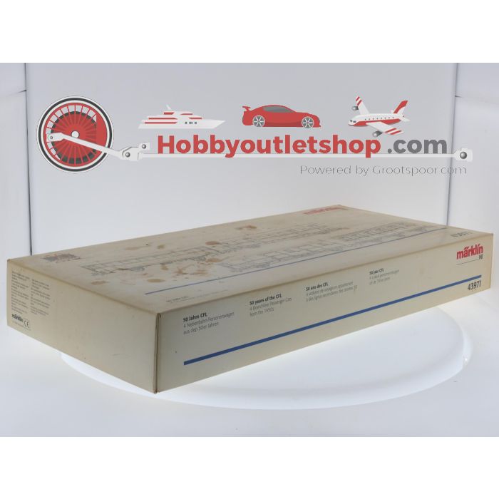 Schaal H0 Märklin 43971 4 Lokaal-personenrijtuigen uit de '50-er jaren '50 jaar CFL' van de CFL #8271