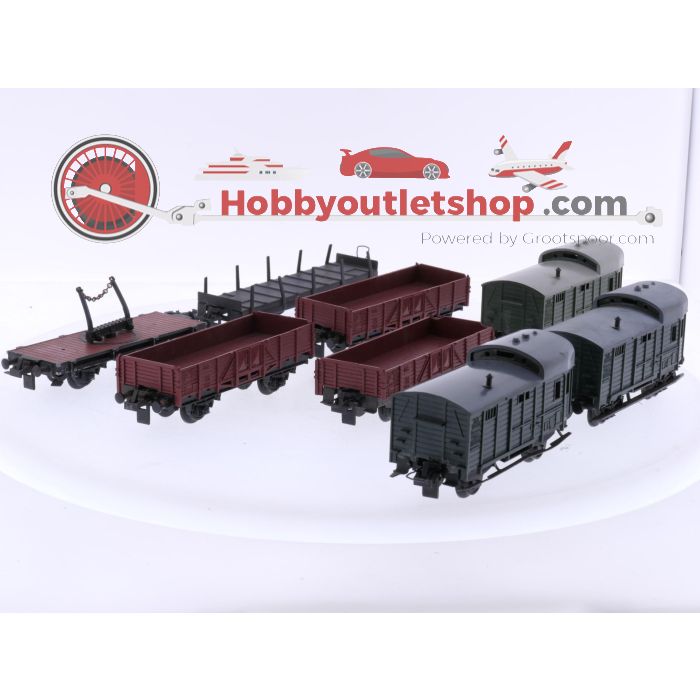 Schaal H0 Trix Express 20/66 (405), 3441, 3451 en 3454 set van 8 goederenwagens van de DB #8688 - sku: 20250925011114 - Gebraucht - Angemessener Zustand - Bild 2