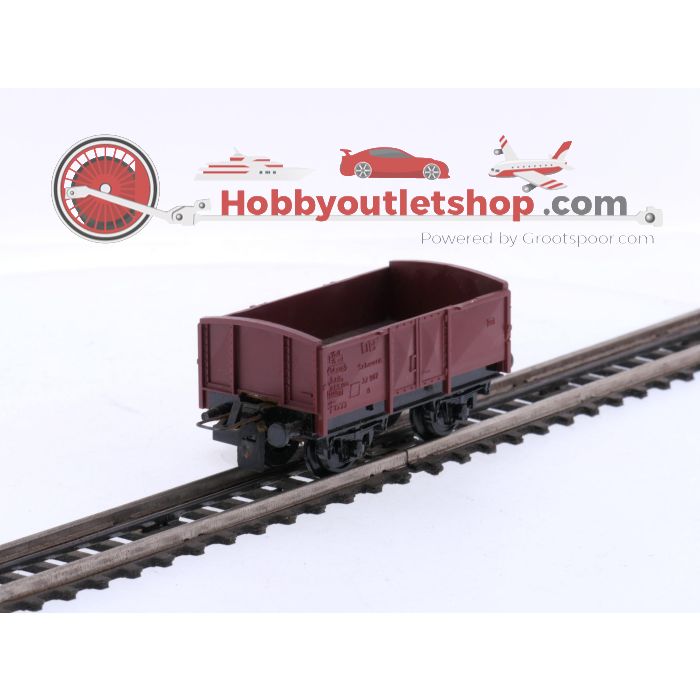 Schaal H0 Trix Express 450 en 455 4-delige goederenwagen set van de DB #8692