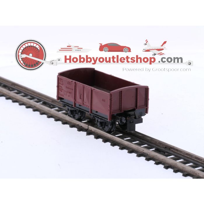 Schaal H0 Trix Express 450 en 455 4-delige goederenwagen set van de DB #8692