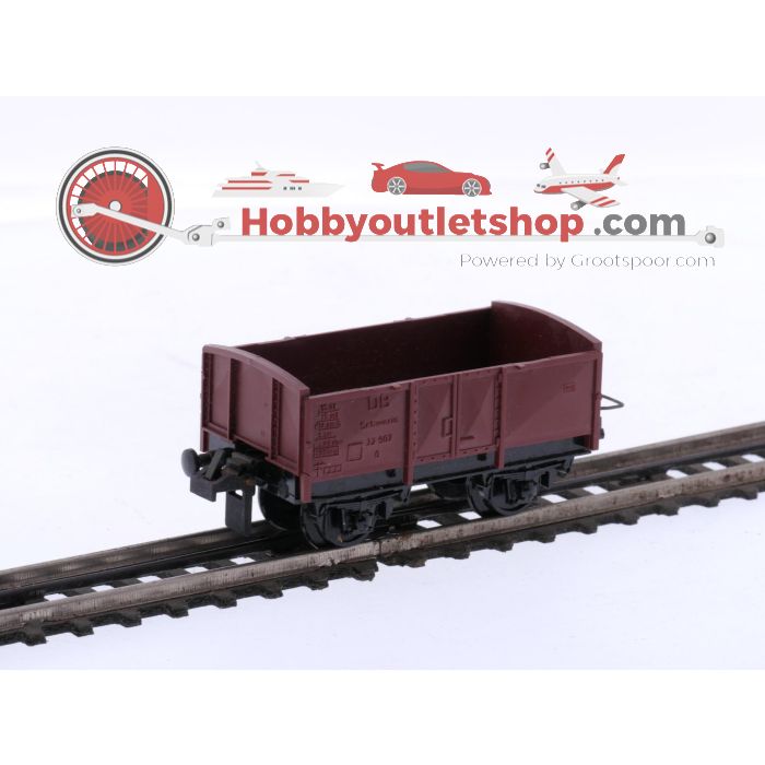 Schaal H0 Trix Express 450 en 455 4-delige goederenwagen set van de DB #8692
