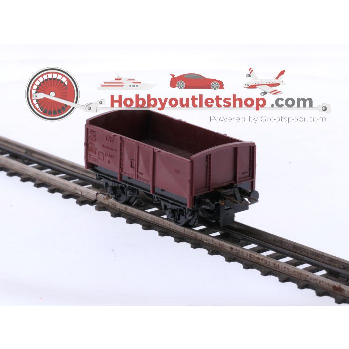 Schaal H0 Trix Express 450 en 455 4-delige goederenwagen set van de DB #8692