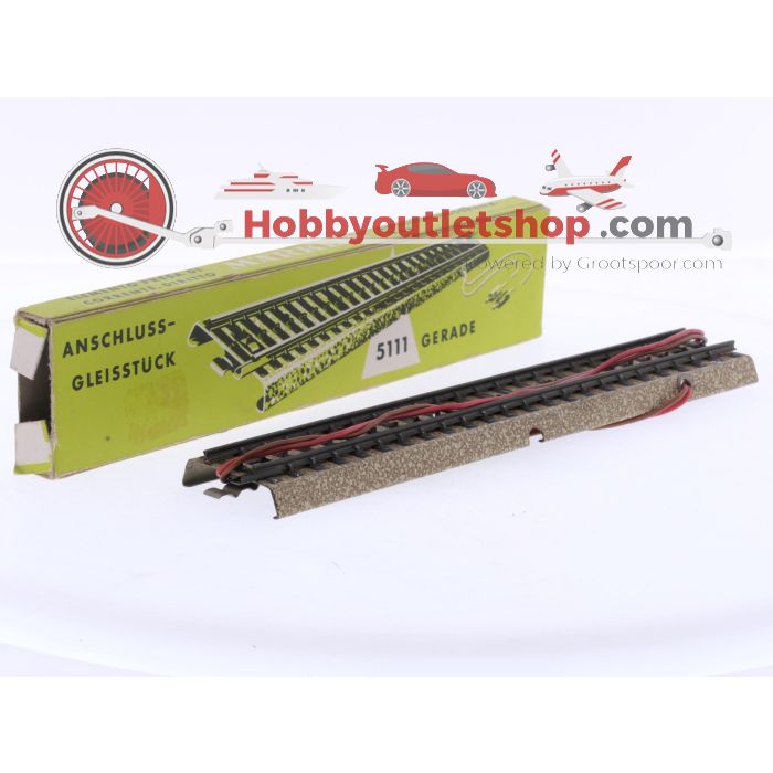 Schaal H0 Märklin 5111 aansluitrails 180 mm M-Rails in blauwe of groene verpakking #8277