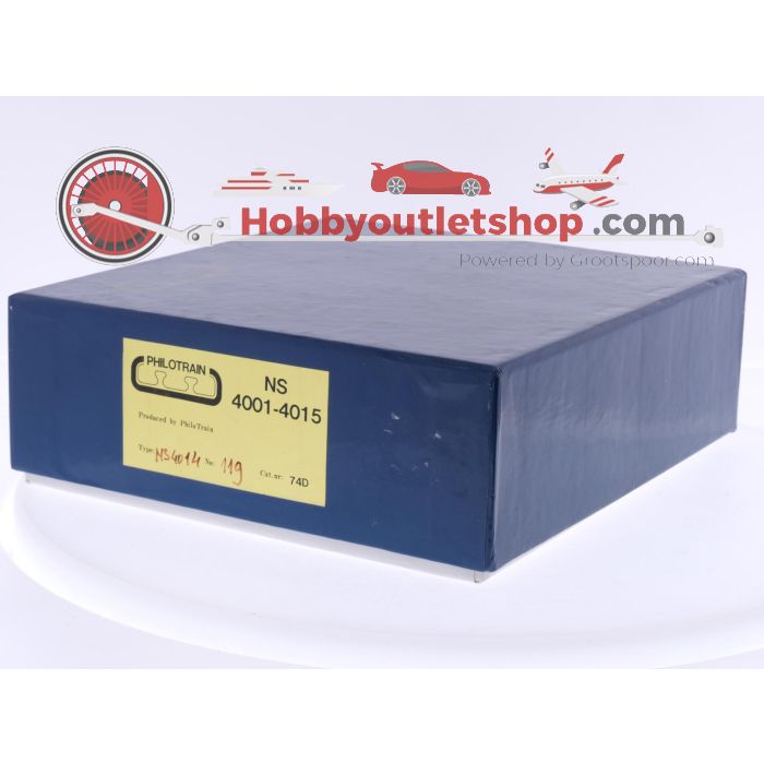 Schaal H0 Philotrain 74D stoomlocomotief serie 4000 van de NS #P321