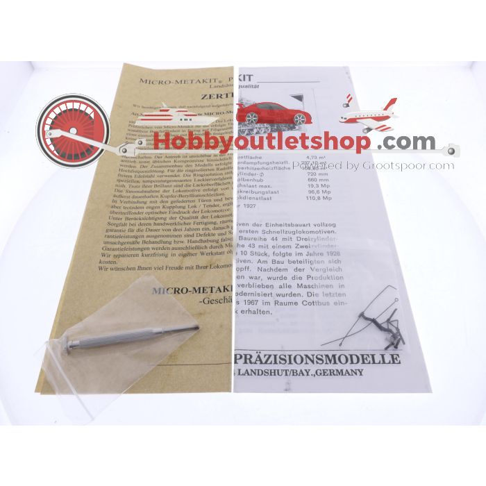 Schaal H0 Micro-Metakit 99803H stoomlocomotief BR 38 van de DRG #P323