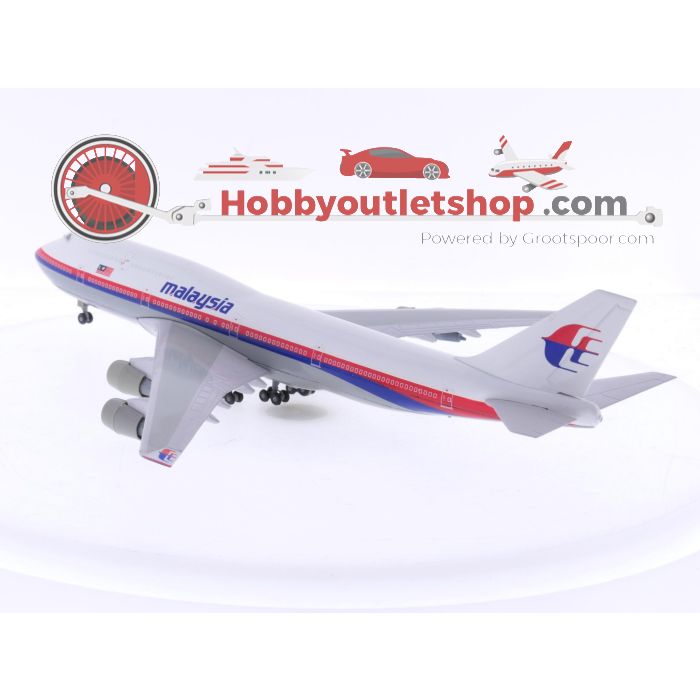 Schaal 1:250 Schabak 850/65 Boeing 747-400 Malaysia Airlines Reg. NA #8284
