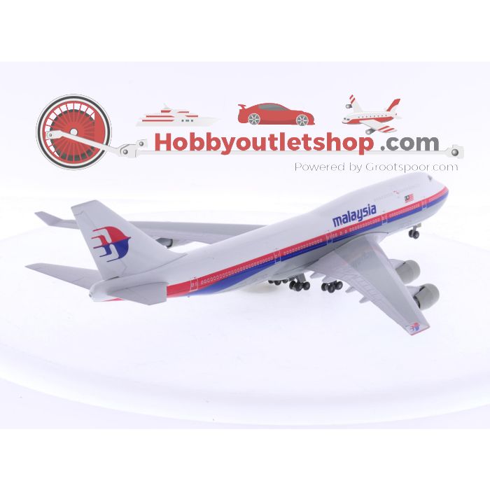 Schaal 1:250 Schabak 850/65 Boeing 747-400 Malaysia Airlines Reg. NA #8284