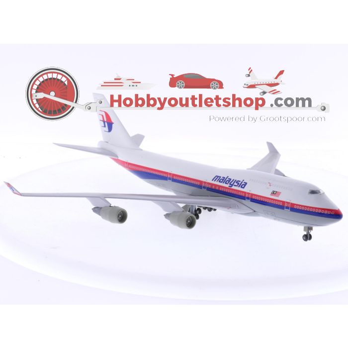 Schaal 1:250 Schabak 850/65 Boeing 747-400 Malaysia Airlines Reg. NA #8284