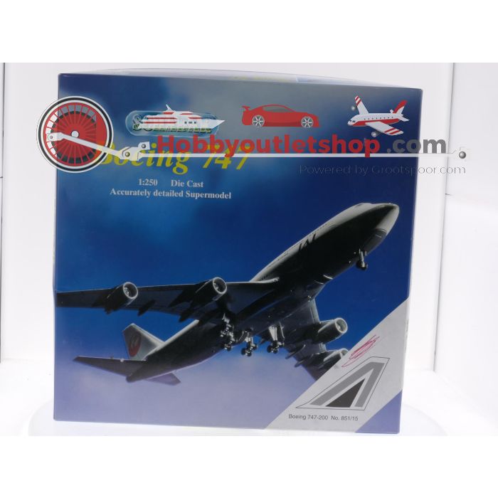 Schaal 1:250 Schabak 851/15 Boeing 474-200 Alitalia Reg. NA #8286