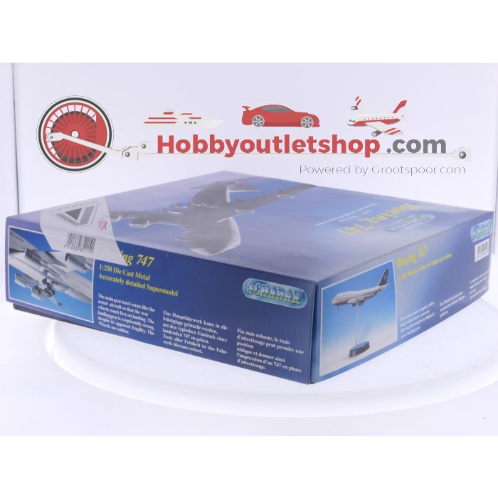 Schaal 1:250 Schabak 851/15 Boeing 474-200 Alitalia Reg. NA #8286