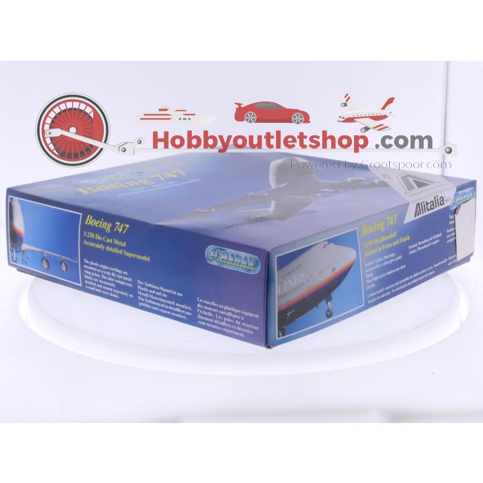 Schaal 1:250 Schabak 851/15 Boeing 474-200 Alitalia Reg. NA #8286