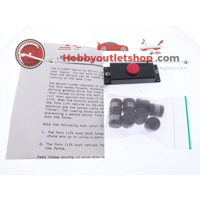 Schaal 0 K-Line K-124 operating barrel loader #8381