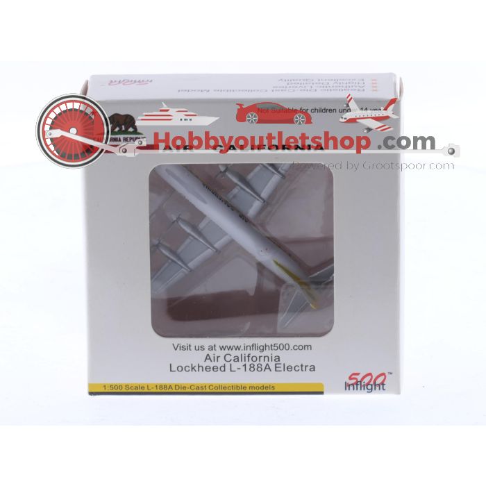 Schaal 1:500 Inflight500 IF5188002 L-188A Electra Air California Reg. N125AC #8408