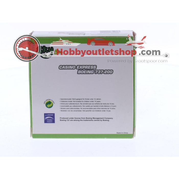 Schaal 1:500 Sky500 0665CE Boeing 737-200 Casino Express Reg. N457TM #8417 - sku: 20251105034624 - Gebraucht - Wie Neu - Bild 2