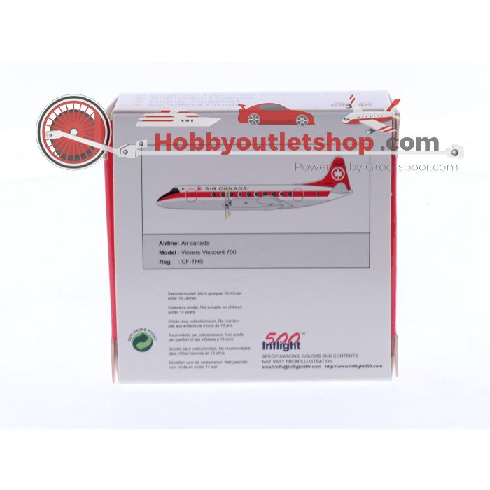 Schaal 1:500 Inflight500 IF5701001 Vickers Viscount 7000 Air Canada Reg. CF-THS #8419 - sku: 20251105043039 - Gebraucht - Wie Neu - Bild 2