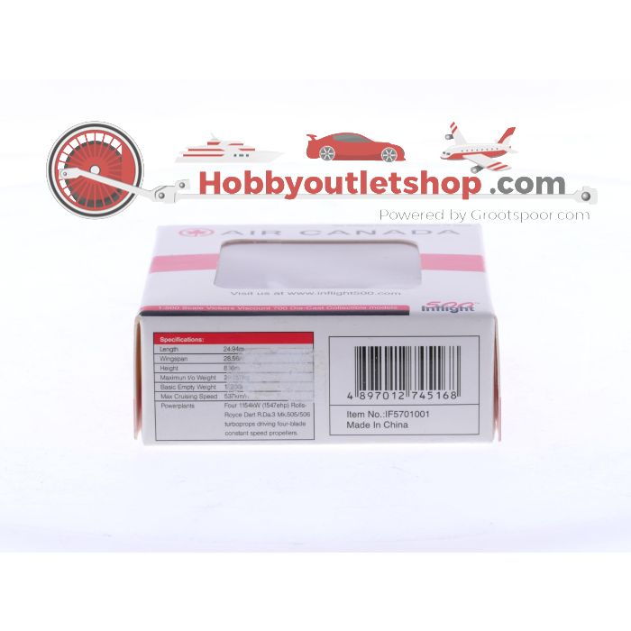 Schaal 1:500 Inflight500 IF5701001 Vickers Viscount 7000 Air Canada Reg. CF-THS #8419 - sku: 20251105043039 - Gebraucht - Wie Neu - Bild 3