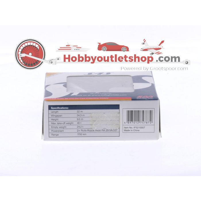 Schaal 1:500 Inflight500 IF5210007 SE-210 Caravelle SAS Reg. LN-KLR #8426 - sku: 20251106103603 - Used - Like new - Photo 3