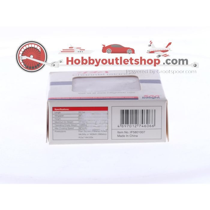 Schaal 1:500 Inflight500 IF5801007 Vickers Viscount 800 BEA Channel Islands Reg. G-AOHM #8429 - sku: 20251106110936 - Gebruikt - Zo goed als nieuw - Afbeelding 3