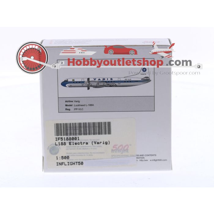 Schaal 1:500 Inflight500 IF5188001 Lockheed L-188A Electra (Varig) Reg. PP-VLC #8430 - sku: 20251106111628 - New - Like new - Photo 2