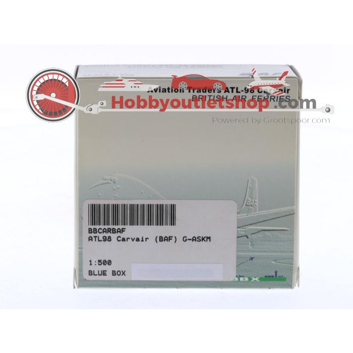 Schaal 1:500 Blue Box (BBX) BBCARBAF ATL98 Carvair British Air Ferries - BAF Reg. S-ASKM #8437