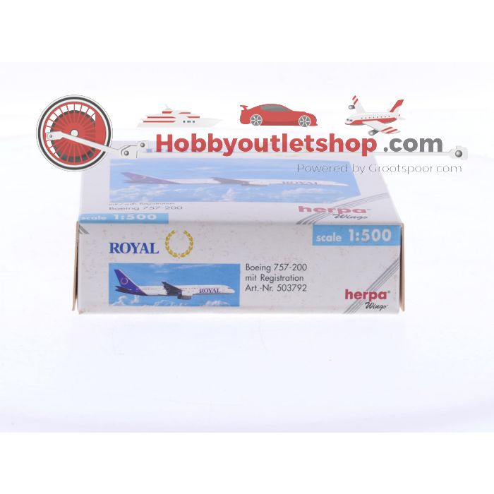 Schaal 1:500 Herpa 503792 Boeing 757-200 Royal Reg. C-GRYK #8540 - sku: 20251121100058 - Gebruikt - Zo goed als nieuw - Afbeelding 3