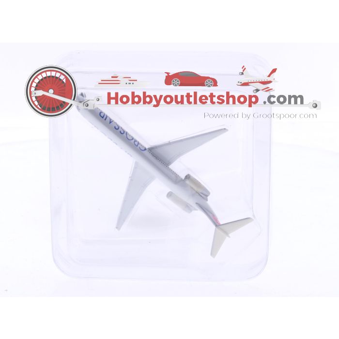 Schaal 1:500 Herpa 507653 Boeing McDonnell Douglas MD-83 Crossair Reg. HB-INV #8545