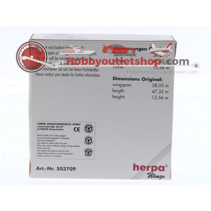 Schaal 1:500 Herpa 503709 Boeing 757-200 ATA - American Trans Air Reg. NA #8604 - sku: 20251127091836 - Gebruikt - Zo goed als nieuw - Afbeelding 2