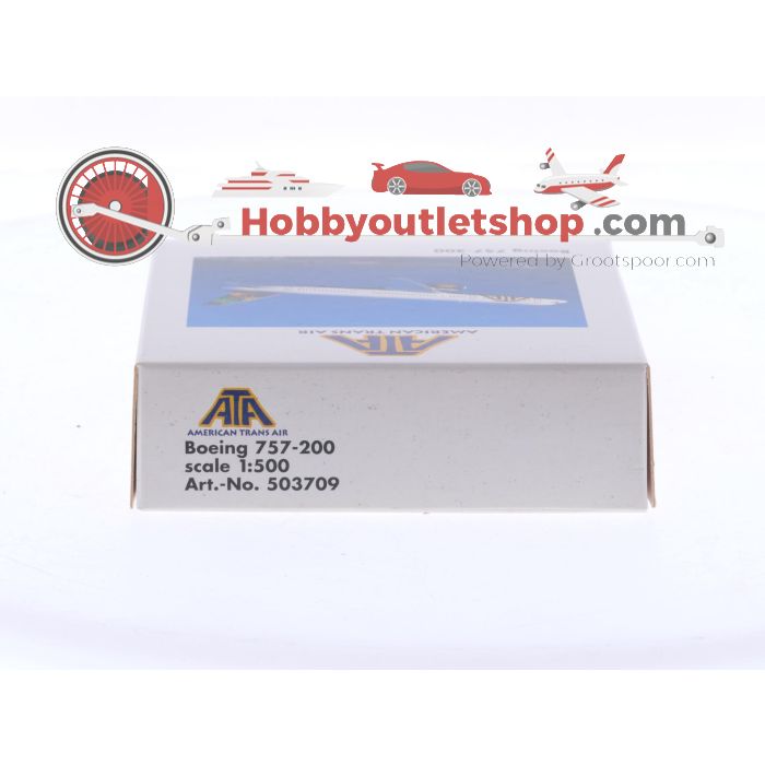 Schaal 1:500 Herpa 503709 Boeing 757-200 ATA - American Trans Air Reg. NA #8604 - sku: 20251127091836 - Gebruikt - Zo goed als nieuw - Afbeelding 3