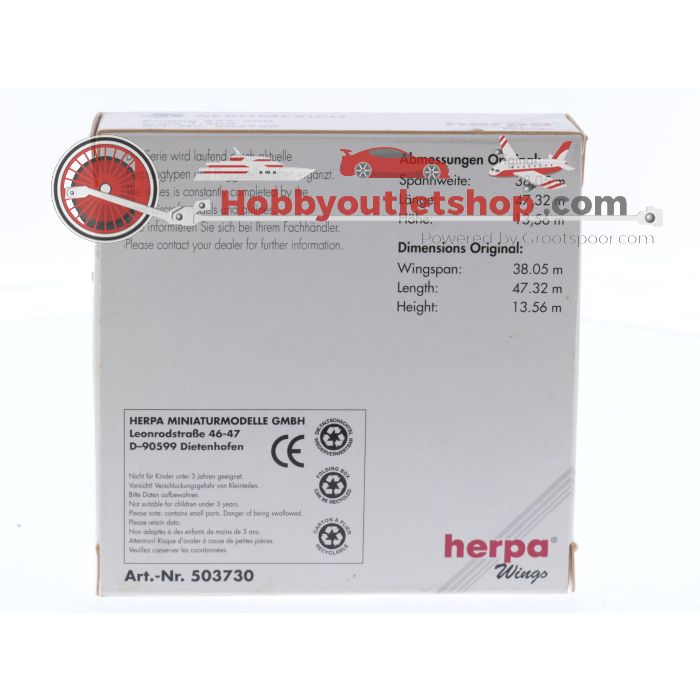 Schaal 1:500 Herpa 503730 Boeing 757-200 AeroMexico Reg. XA-HHH #8620 - sku: 20251127044004 - Gebruikt - Zo goed als nieuw - Afbeelding 2