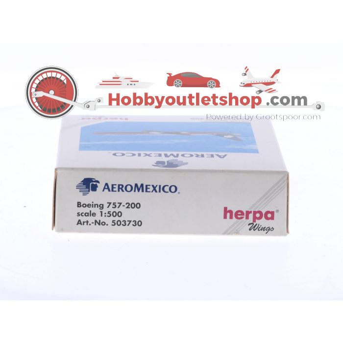Schaal 1:500 Herpa 503730 Boeing 757-200 AeroMexico Reg. XA-HHH #8620 - sku: 20251127044004 - Gebruikt - Zo goed als nieuw - Afbeelding 3