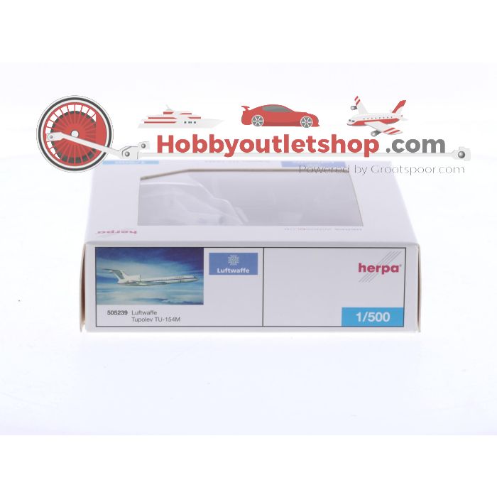Schaal 1:500 Herpa 505239 Tupolev Tu-154M Luftwaffe Limited Club Edition 2009 Reg. 11+02 #8621 - sku: 20251127044536 - Gebraucht - Wie Neu - Bild 3