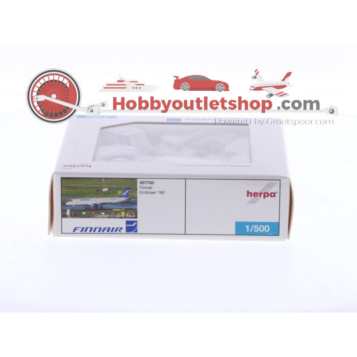 Schaal 1:500 Herpa 507783 Embraer 190 Finnair Reg. OH-LKI #8631