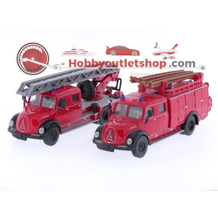 Schaal 1:50 Siku 4114 en 4115 set van 2 brandweerwagens #8653
