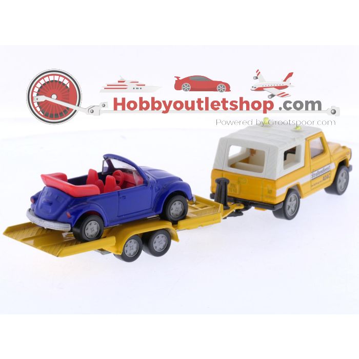 Schaal 1:55 Siku 2221, 2228 en 2520 Set van 3 ADAC-voertuigen #8662