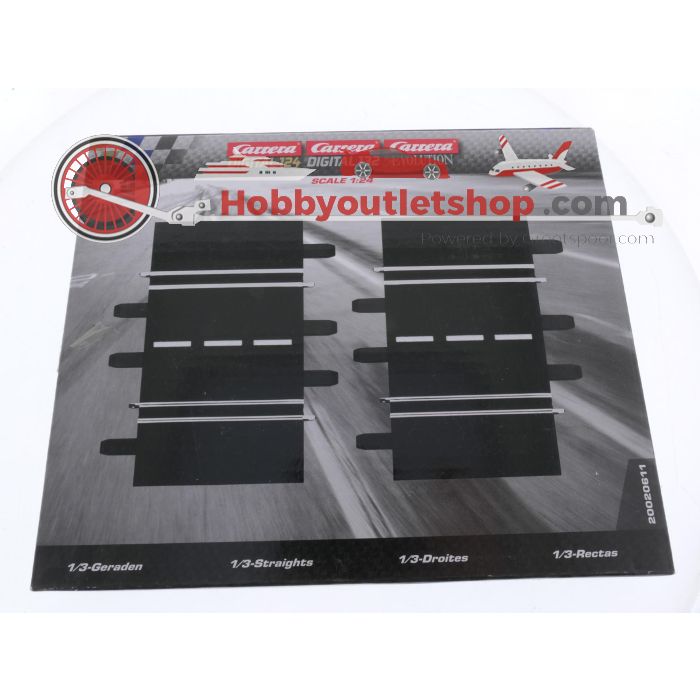 Schaal 1:24 Carrera 20020611 rechte stukken 1/3 (2) #8795 - sku: 20251219010920 - Nieuw - Afbeelding 2