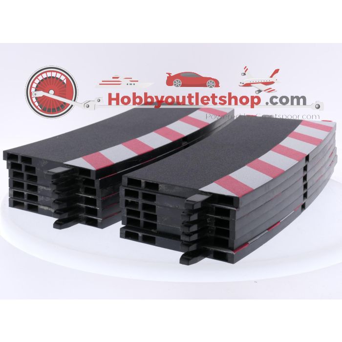 Schaal 1:24 Carrera 20020568 buitenrandstroken voor bocht 4/15 (12), eindstuk (2) #8805 - sku: 20260109084620 - Used - Very good condition - Photo 3