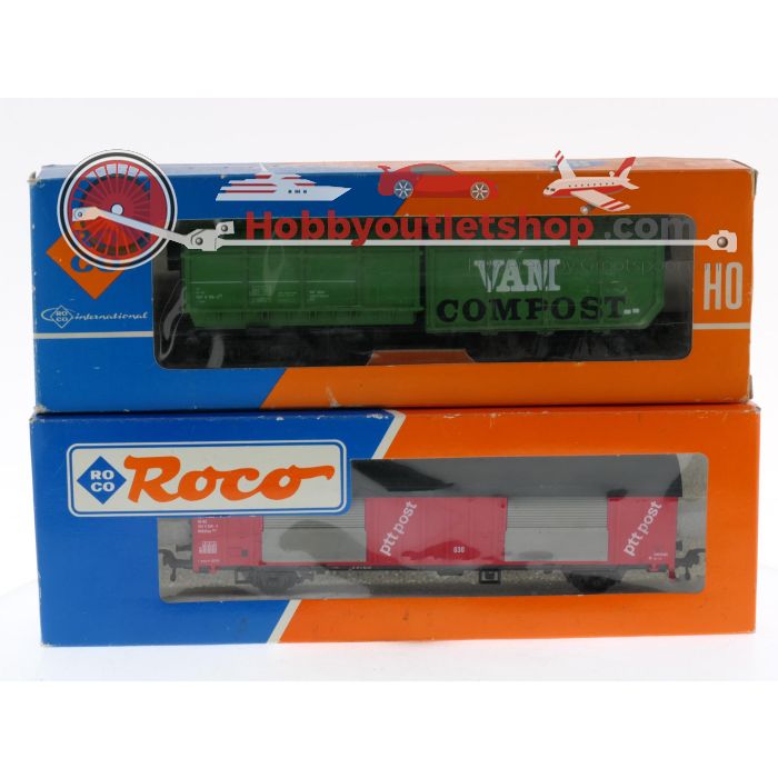 Schaal H0 Roco 4368S.3 en 46275.5 set van 2 goederenwagens VAM en Ptt Post van de NS #8846 - sku: 20260122033515 - Gebraucht - Sehr guter Zustand - Bild 12