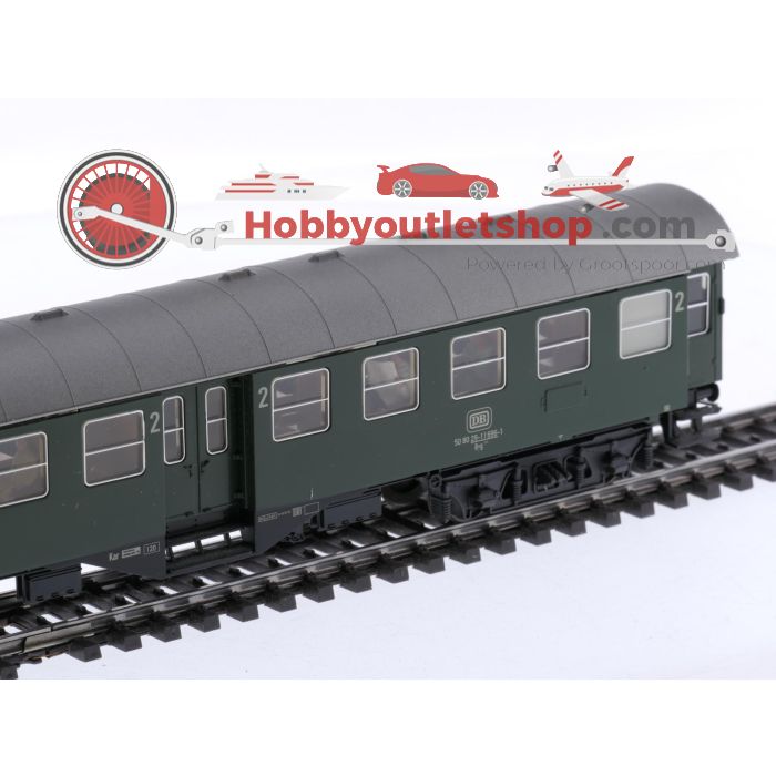 Schaal H0 Märklin 4132 personenrijtuig Umbau-rijtuig Byg 515 2e kl. met figuren van de DB #8966 - sku: 20260205122644 - Gebraucht - Sehr guter Zustand - Bild 6