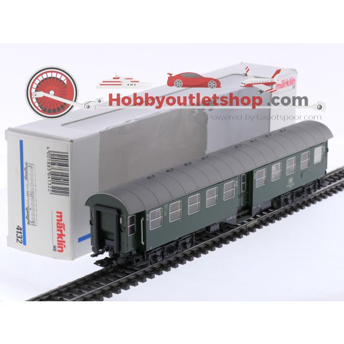 Schaal H0 Märklin 4132 personenrijtuig Umbau-rijtuig Byg 515 2e kl. met figuren van de DB #8966 - sku: 20260205122644 - Gebraucht - Sehr guter Zustand - Bild 8
