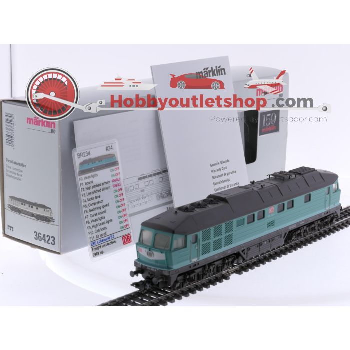 Schaal H0 Märklin 36423 diesellocomotief BR234 'Ludmilla' van de DB. Digitaal #8984 - sku: 20260206040744 - Gebruikt - Zeer goede staat - Afbeelding 5