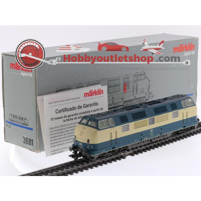 Schaal H0 Märklin 3681 diesellocomotief BR 221 van de DB. Digitaal #8985 - sku: 20260206044955 - Gebruikt - Zeer goede staat - Afbeelding 5