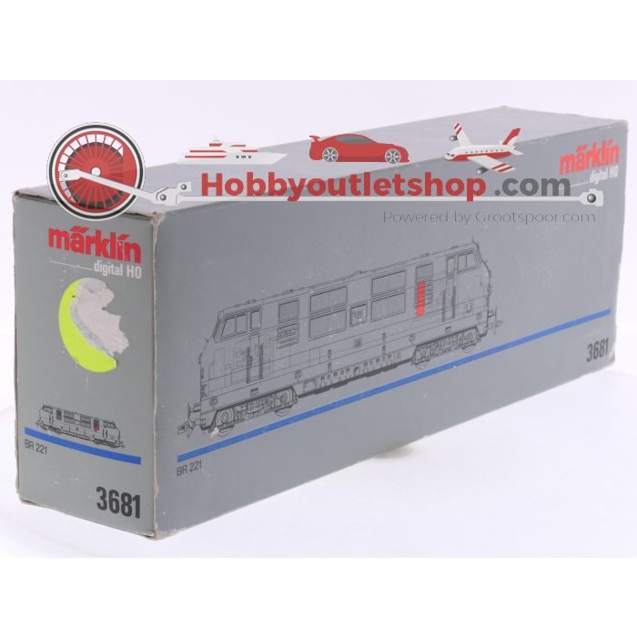 Schaal H0 Märklin 3681 diesellocomotief BR 221 van de DB. Digitaal #8985 - sku: 20260206044955 - Gebruikt - Zeer goede staat - Afbeelding 7