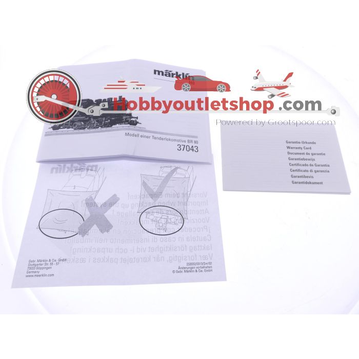 Schaal H0 Märklin 37043 stoomlocomotief BR 80 van de DRG. Digitaal #8999 - sku: 20260212022752 - Gebruikt - Zeer goede staat - Afbeelding 7