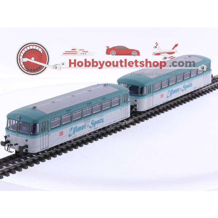 Schaal H0 Märklin 39977 Railbus-motorwagen serie 798 en railbus-stuurstandrijtuig serie 998 van de DB. Digitaal #9000 - sku: 20260212030501 - Used - Very good condition - Photo 3