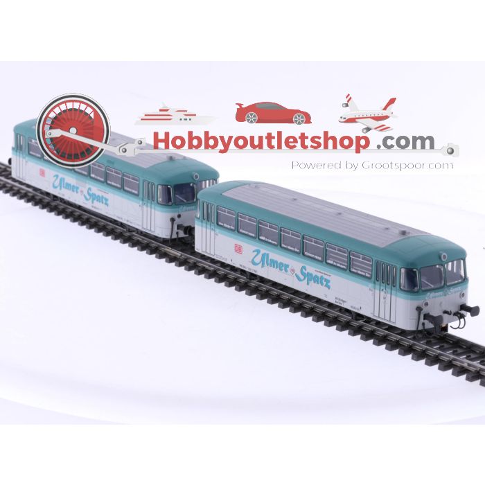 Schaal H0 Märklin 39977 Railbus-motorwagen serie 798 en railbus-stuurstandrijtuig serie 998 van de DB. Digitaal #9000 - sku: 20260212030501 - Used - Very good condition - Photo 4