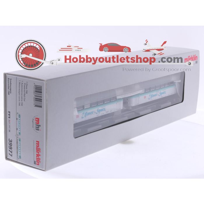 Schaal H0 Märklin 39977 Railbus-motorwagen serie 798 en railbus-stuurstandrijtuig serie 998 van de DB. Digitaal #9000 - sku: 20260212030501 - Used - Very good condition - Photo 9
