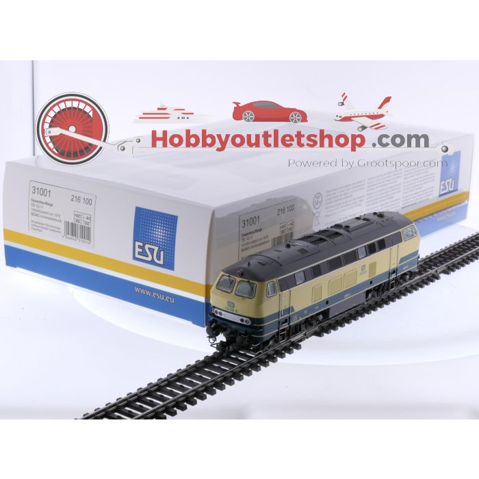 Schaal H0 ESU 31001 diesellocomotief BR 216 100 van de DB. Digitaal #9005 - sku: 20260213111140 - Gebraucht - Wie Neu - Bild 5