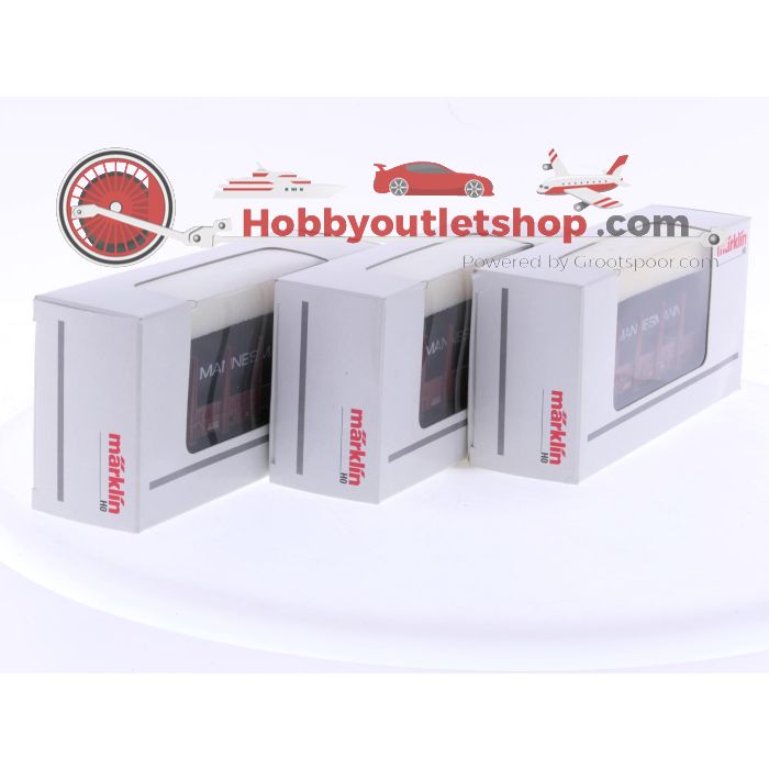 Schaal H0 Märklin 00750-02, 00750-03 en 00750-05 set van 3 rongenwagens "Mannesmann" van de DB #9010 - sku: 20260213043839 - Gebruikt - Zeer goede staat - Afbeelding 11