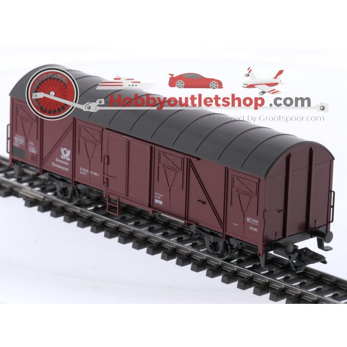 Schaal H0 Märklin 00760-14 en 00760-15 gesloten goederenwagen Gbs 245 set 'Deutsche Bundespost' van de DB #9014 - sku: 20260217090507 - Used - Very good condition - Photo 9
