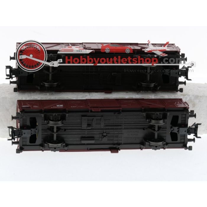 Schaal H0 Märklin 00760-14 en 00760-15 gesloten goederenwagen Gbs 245 set 'Deutsche Bundespost' van de DB #9014 - sku: 20260217090507 - Used - Very good condition - Photo 10